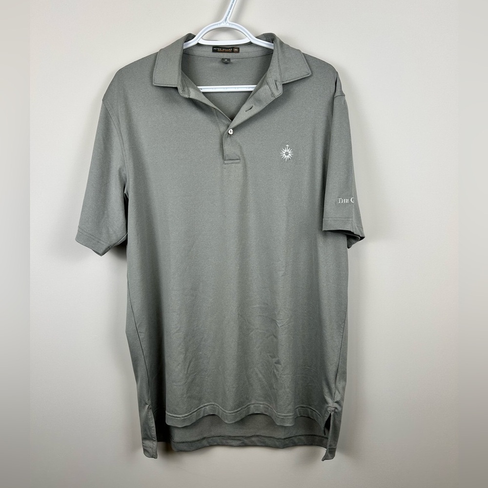 Peter Millar Golf Polo Grey Men's Medium